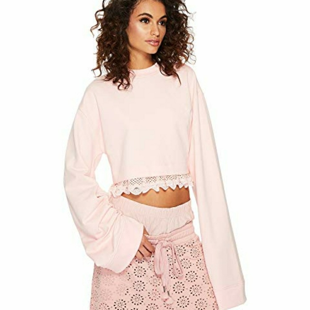 *24 Hour Sale*FENTY Crystal Rose Cropped Sweater - Picture 2 of 4